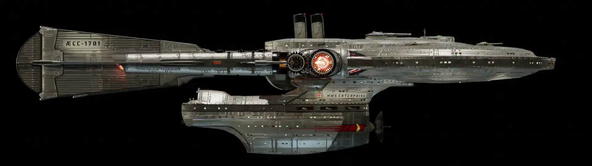 Animated, rotating 3D image of the steampunk, steam powered starship HMS ENTERPRISE from Steam Trek Animated, rotating 3D image of the steampunk, steam powered starship HMS ENTERPRISE from Steam Trek