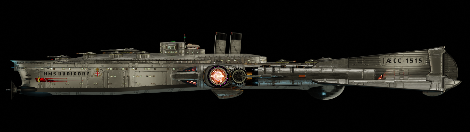 HMS RUDIGORE - Port View