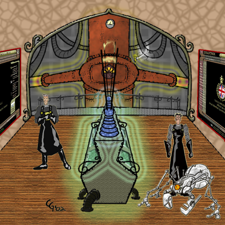 Image of the HMS Dauntless' Engineering Furnace Core