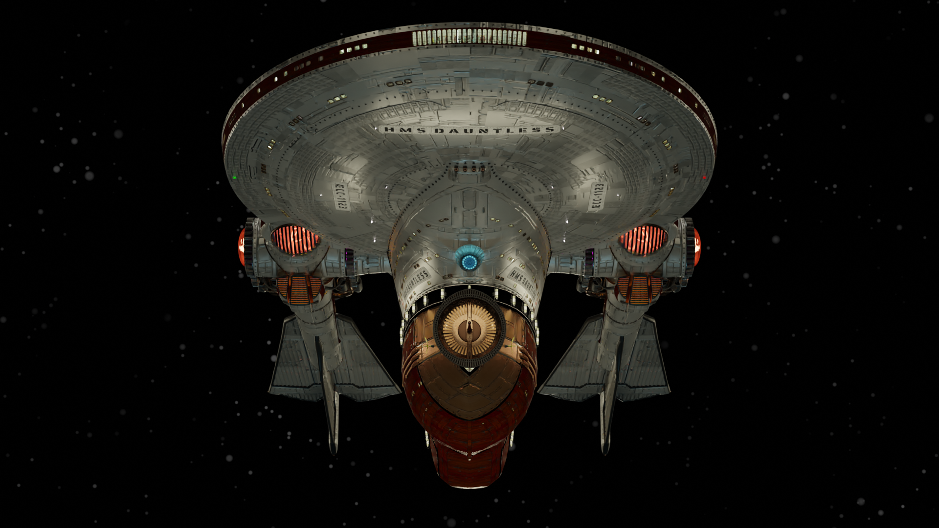 Image of HMS Dauntless Rendering; Action Shot Eight