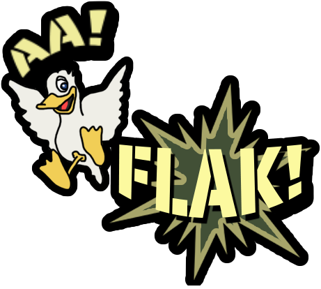 Image of the AA! Flak! Nose Art