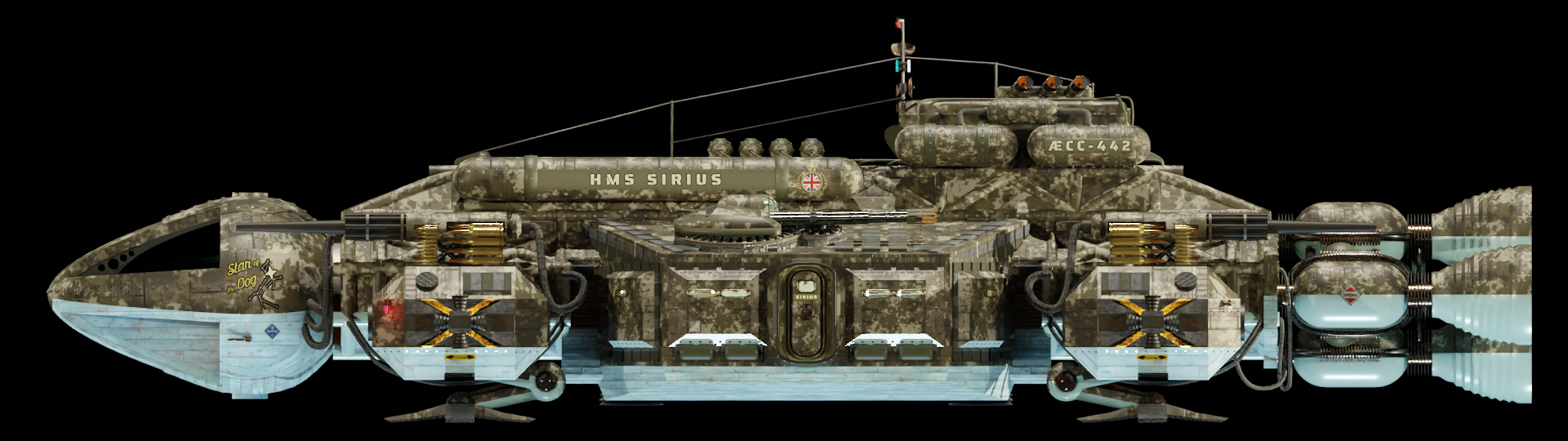 HMS SIRIUS - Port View