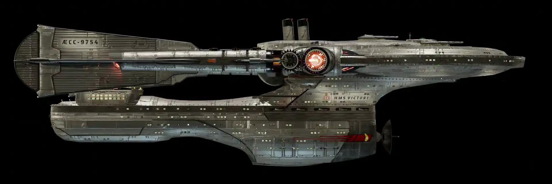 Animated, rotating 3D image of the steam powered starship HMS VICTORY from Steam Trek Animated, rotating 3D image of the steam powered starship HMS VICTORY from Steam Trek