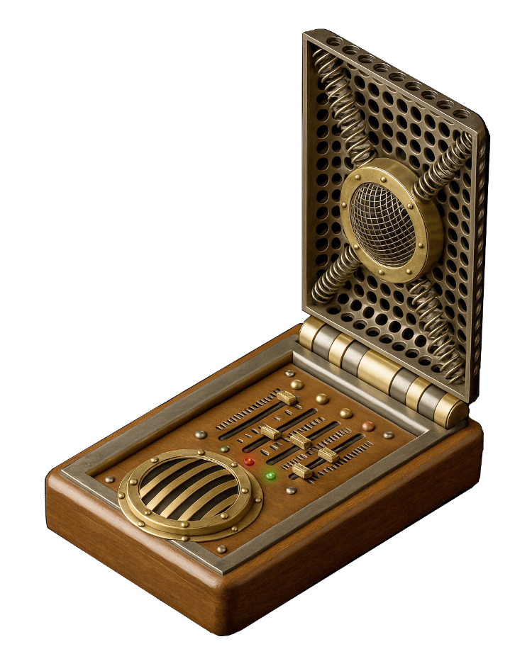 Image of a handheld Telethergraph Communicator